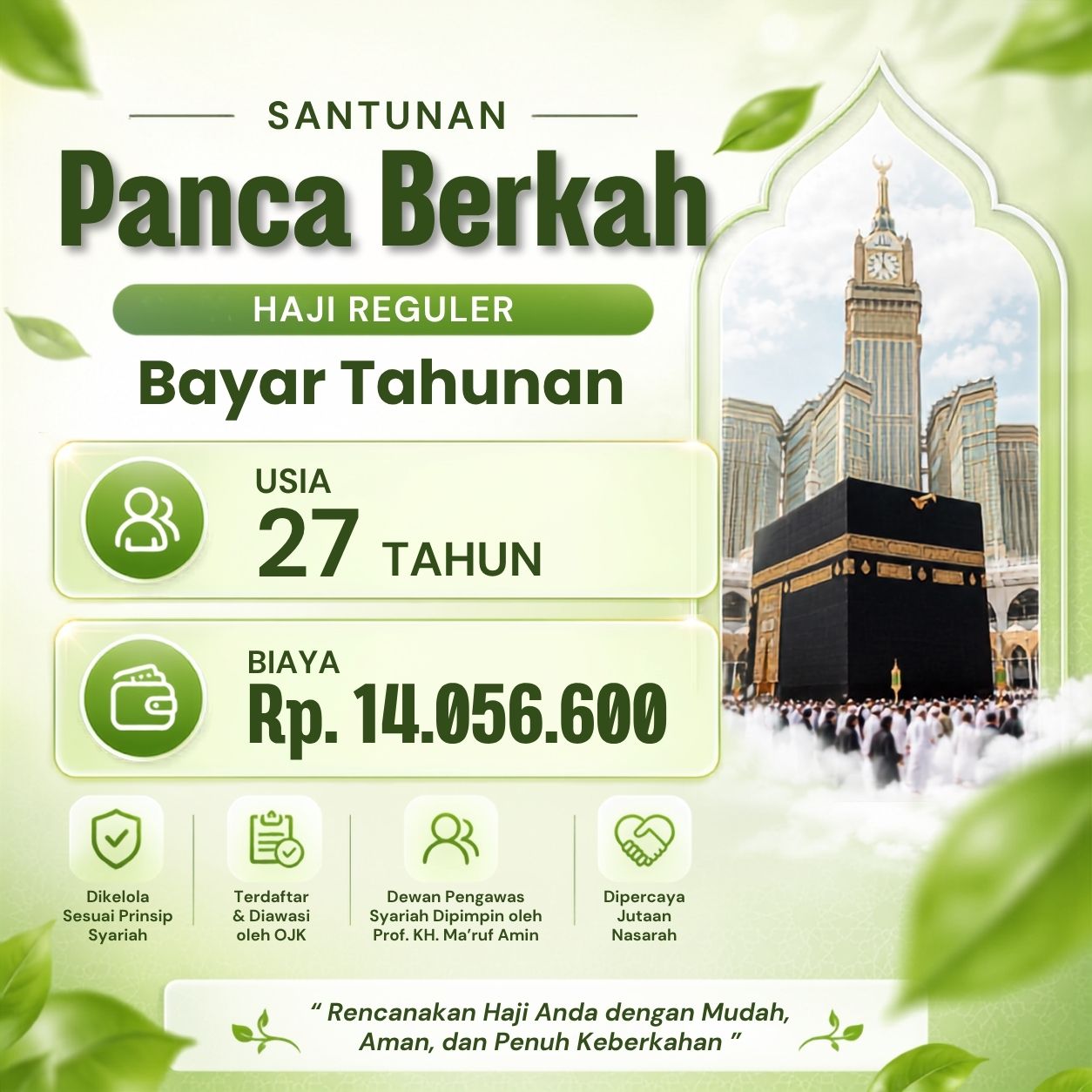 Panca Berkah 27th Haji Reguler Bayar Tahunan