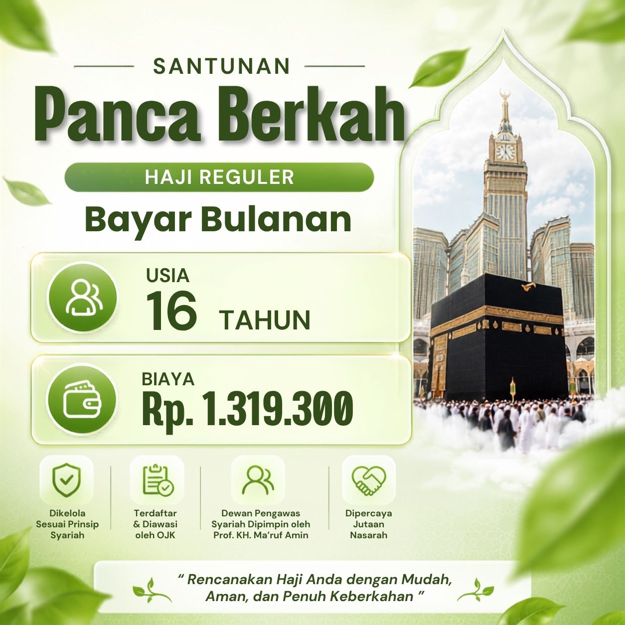 Panca Berkah 16th Haji Reguler Bayar Bulanan