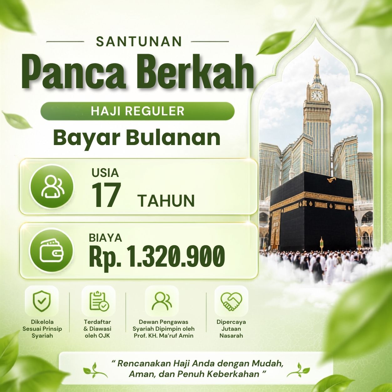 Panca Berkah 17th Haji Reguler Bayar Bulanan